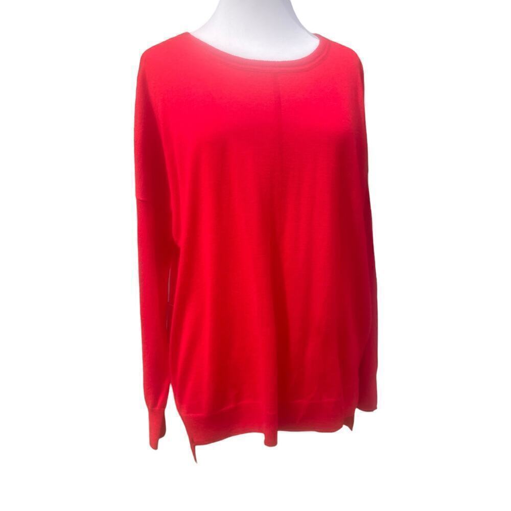 Madewell Merino Wool Lightweight Red Long-Sleeve Sweater